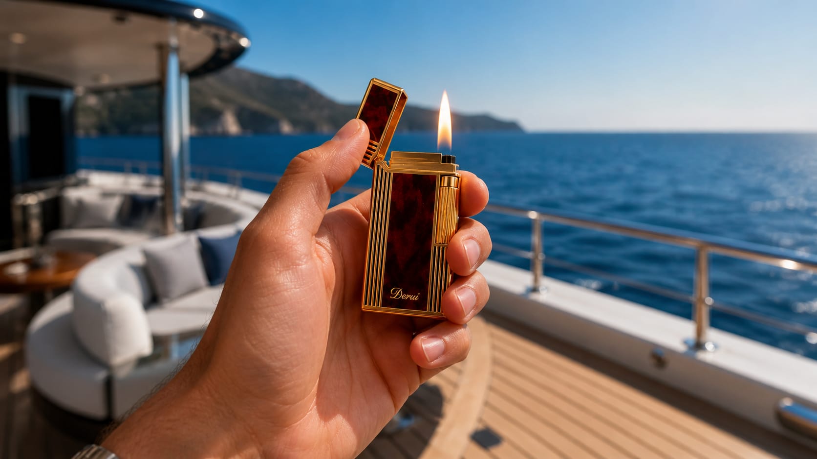 Derui lighter on yacht